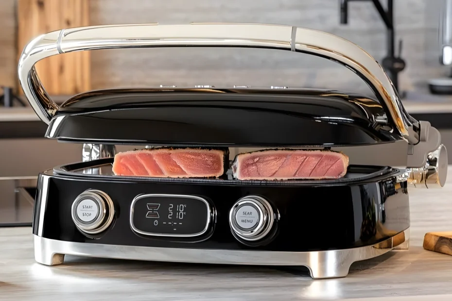 Nowy MultiGrill marki Smeg przyrządza panini, burgery, warzywa, a nawet gofry belgijskie — i będzie też świetnie wyglądać na Twoim kuchennym blacie