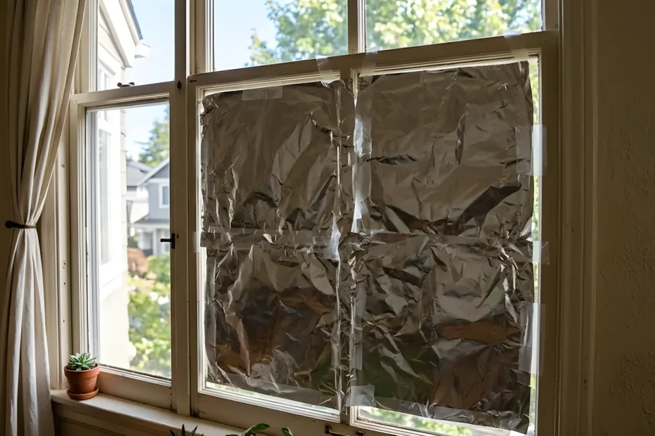 Przyklejanie folii aluminiowej na okna w domu: po co się to zaleca i kiedy należy to robić